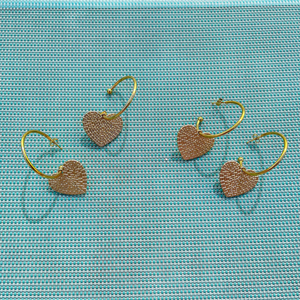 Aretes corazón Accesoriosjeco 