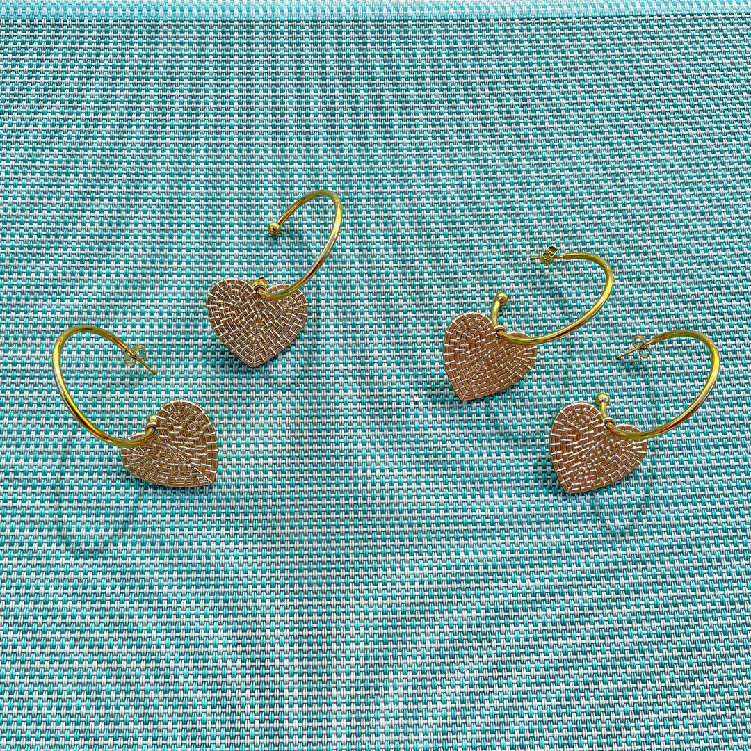 Aretes corazón Accesoriosjeco 