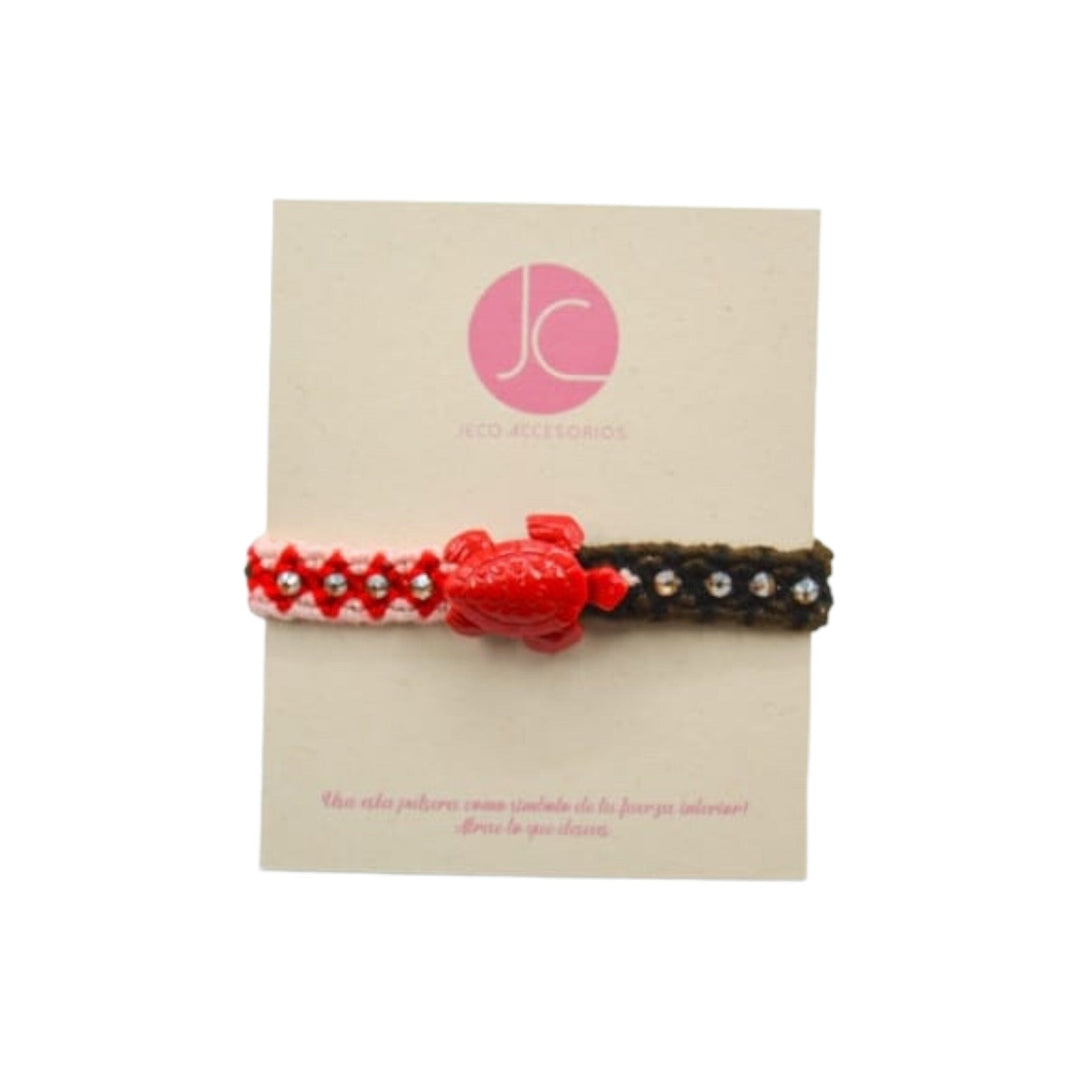 Pulsera tortuga roja Accesoriosjeco 